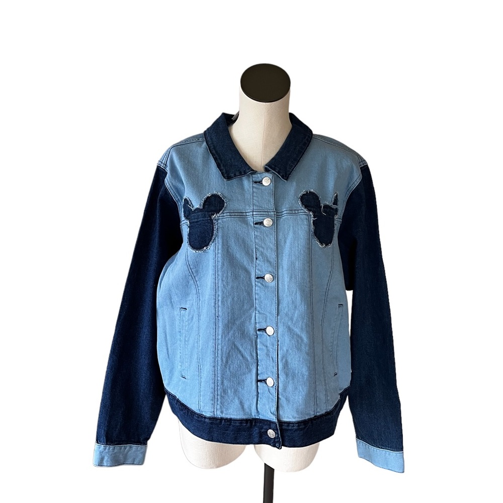 NWT Disney By Her Universe Mickey Mouse Denim Jacket SZ-2X - Picture 15 of 16